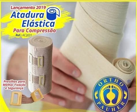 Atadura Elástica Média Compressão 15x130cm Orthopauher Orto Curitiba