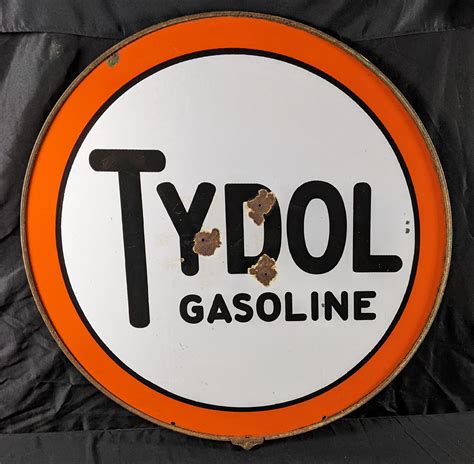 Sold Price Porcelain Gas Station Sign Tydol Gasoline February