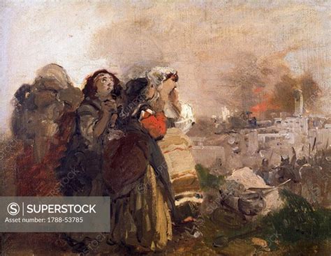 The Siege Of Rome June 21 1849 By Jerome Induno 1827 1890 Oil On