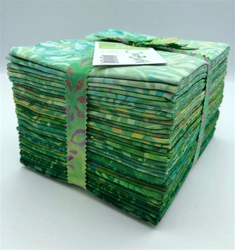 Java Batiks Green Batik Fat Quarters 20 Wonderful Fat Quarters Of Batik