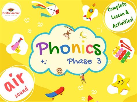 Phonics Phase 3 Complete Lesson Activities Air Trigraph