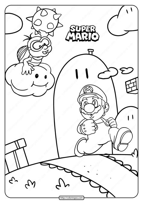 Free Printable Super Mario Bros Coloring Pages