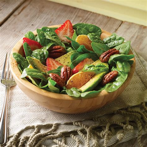 Avocado Pecan Spinach Salad Recipe from H-E-B