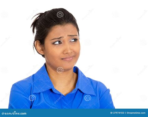 Skeptical Woman Stock Image Image Of Communication Dubious 37974103