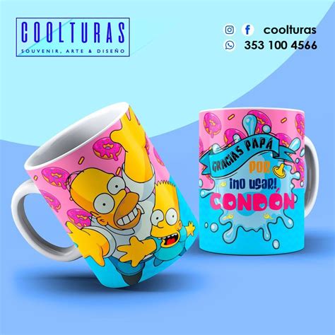 Taza Dia Del Padre Frase Gracias Por No Usar Cond N Homero