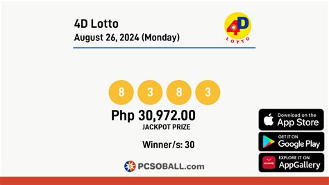 D Lotto August Monday Pcso Lotto Results Pcso Ball