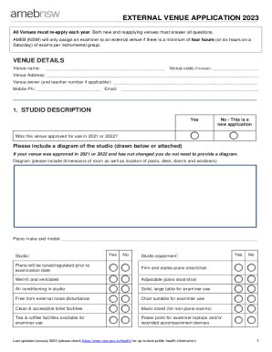 Fillable Online Use Of External Venues Policy Fax Email Print Pdffiller