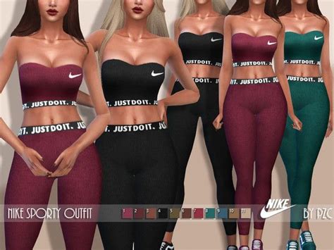 Pinkzombiecupcakes Nike Sporty Outfit Sporty Outfits Sims