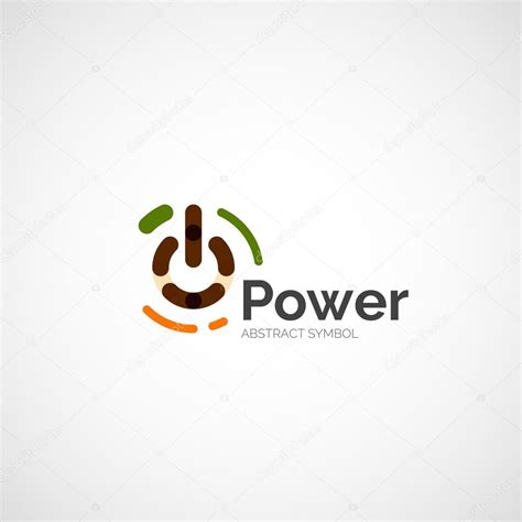 Power button logo design — Stock Vector © akomov #61733183