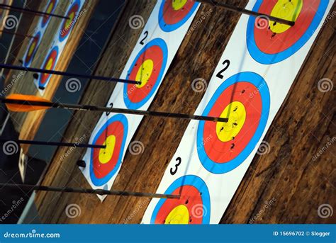 Targets with arrows stock photo. Image of success, board - 15696702