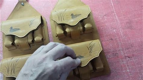 Плечевой патронташ из натуральной кожи - YouTube