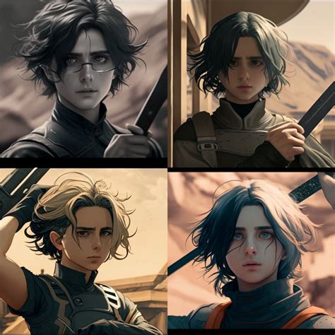 Paul Atreides In Anime Style Dune Art