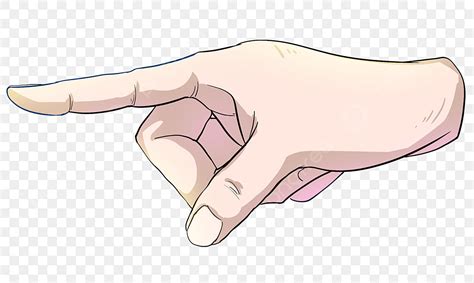 Cartoon Gesture Hd Transparent Pointing Gesture Cartoon Guide Hand