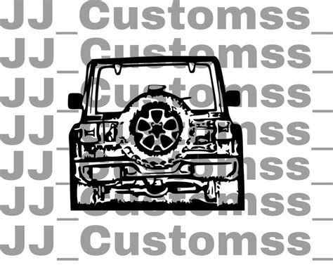 Jeep Wrangler Jl Jlu Svg Etsy