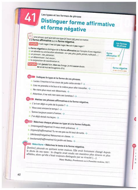 Bsr J Aurait Besoin Aide Pour L Exercice 10 11 12 13 De Francais Merci