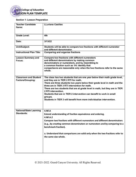 Differentiating Math Activities Lesson Plan Lesson Plan Template