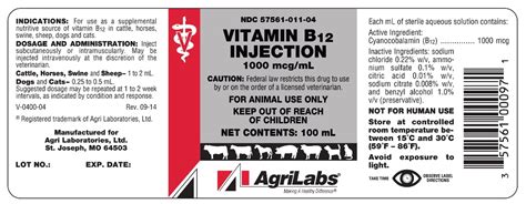 Vitamin B12 Cyanocobalamin Injection