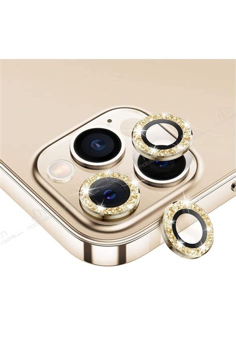 windplus Iphone 12 Pro Max Uyumlu Gold Swarovski Taşlı Kamera Lensi