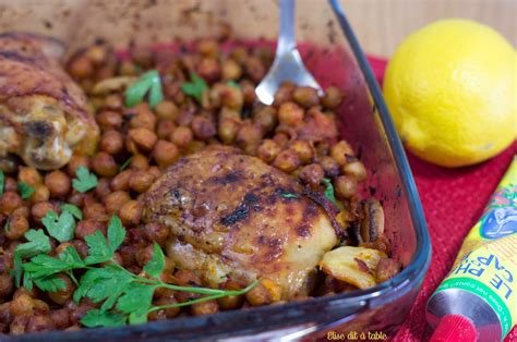 Pois chiches et poulet à l harissa