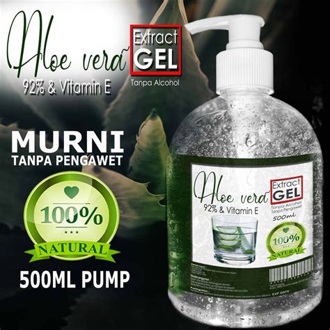 Jual Aloe Vera Gel 92 Ekstrak Lidah Buaya Yang Berbentuk Gel Pekat