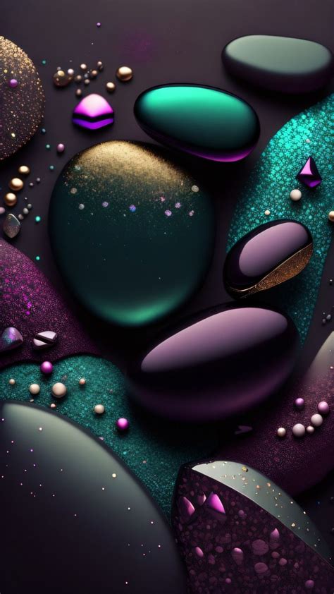 Dark Pastel Colors Stones Phone Wallpaper Telefon Duvar Ka D Mor