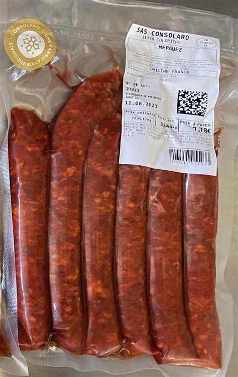 Rappel Consommateur D Tail Merguez Consolaro