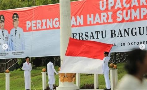 Upacara Sumpah Pemuda Wawali Kota Tarakan Ingin Pemuda Bersatu Bangun