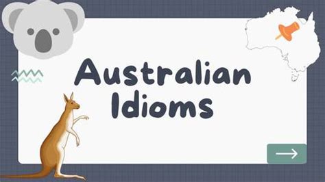 Australian Idioms And Sayings By The Aussie Slp Tpt