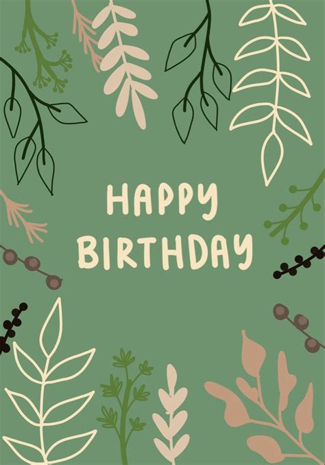 Free aesthetic digital happy birthday card – Artofit