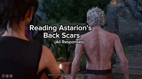 Hidden Astarion Dialogue Tiefling Reading Astarion S Back Scars All