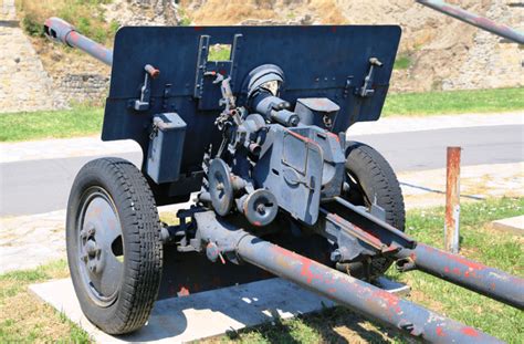 Mm M Zis Soviet Anti Tank Gun All Pyrenees France