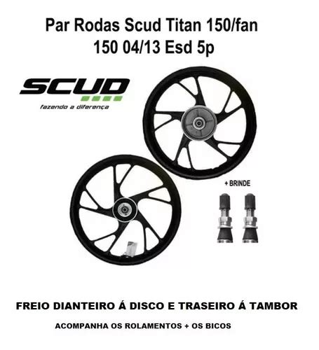 Par Roda Liga Leve Scud Titan Fan Esd P Parcelamento