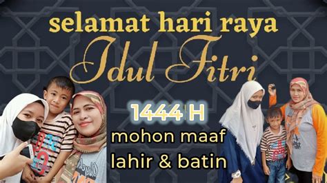 Selamat Hari Raya Idul Fitri H Minal Aidin Wall Faizin Sambut