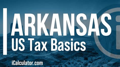 Arkansas State Taxes Explained Your Comprehensive Guide Youtube