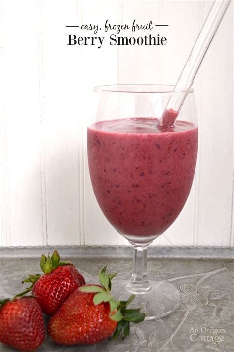 Freezing Strawberries For Smoothies And Easy Berry Smoothie Recipe