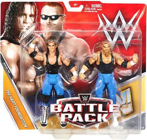 Wwe Wrestling Battle Pack Series Bret Hart Jim The Anvil Neidhart