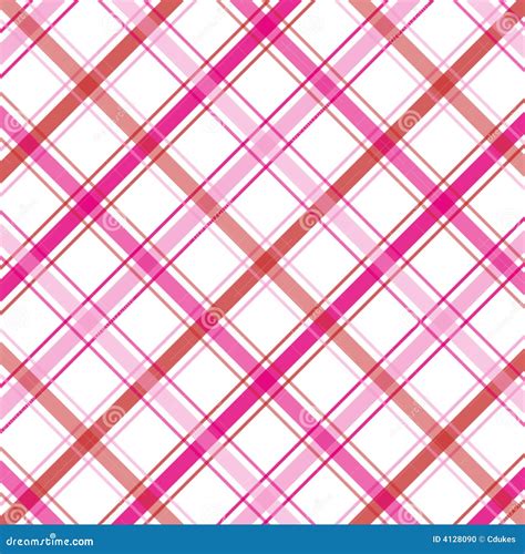 Pink Plaid Stock Photo Image 4128090