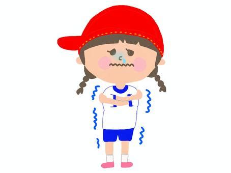 Free Vectors | Girl in gym clothes (cold)