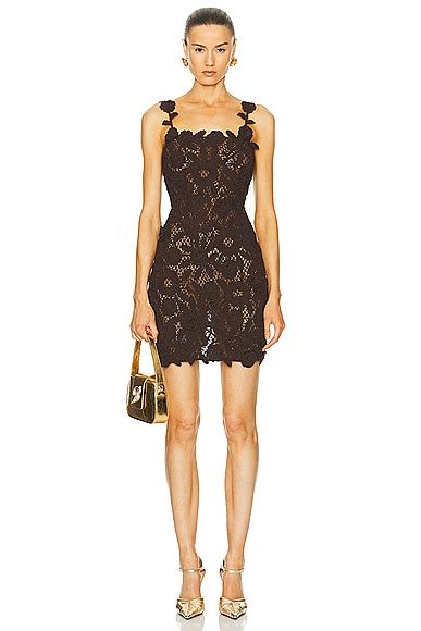 Dolce And Gabbana Lace Bustier Dress In Black Fwrd