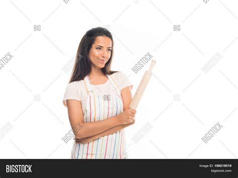 Young Housewife Apron Image And Photo Free Trial Bigstock