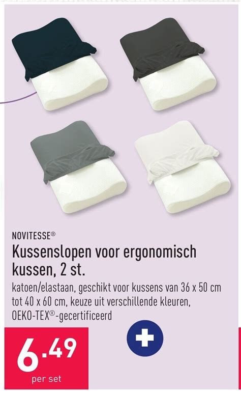 Novitesse Kussenslopen Voor Ergonomisch Kussen Per Set Promotie Bij ALDI