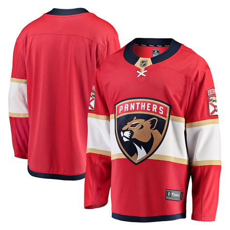 Fanatics Florida Panthers Adult Home Breakaway Jersey