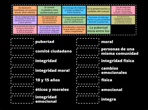 Repaso Mensual C Vica Y Tica I Trimestre Une Las Parejas