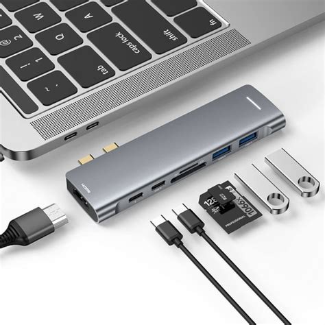 Hub Usb Adaptador Usb C Para Macbook Pro Air P Hsb Cuotas