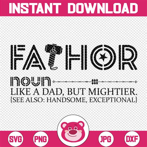 Fathor Svg Noun Like A Dad Svg Funny Dad Svg Fathor Defin Inspire