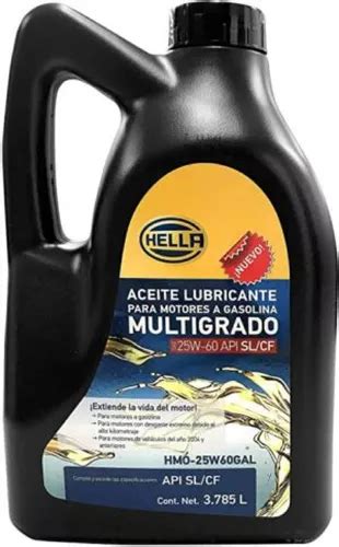 Aceite W Mineral Multigrado Api Cf Litros Hella Env O Gratis