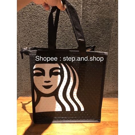 Jual Starbucks Reusable Cooler Bag And Shopping Bag Medium Size