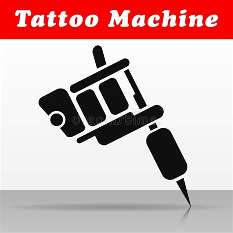 Tattoo Machine Vector Icon Design Stock Vector Illustration Of