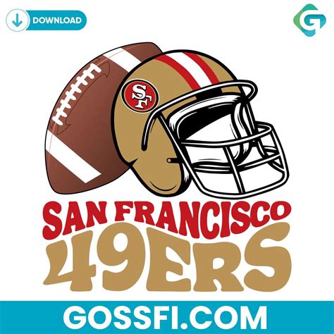 san francisco ers helmet football svg digital  gossficom