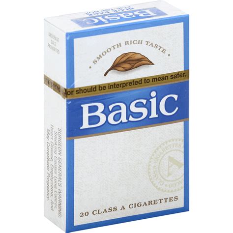 Basic Cigarettes Blue Pack Flip Top Box Tobacco Foodtown